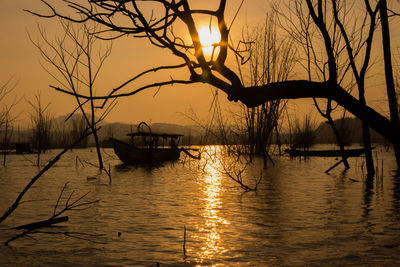 Scenic view of sunset