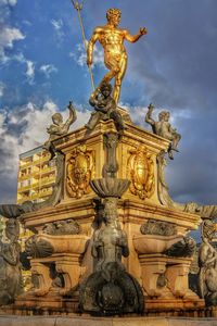 Low angle view of statue