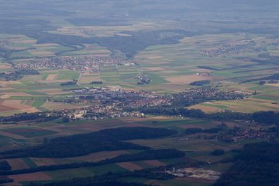 Aerial view of agricultural field