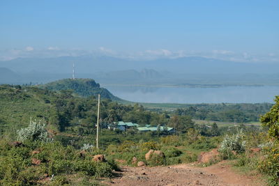 Scenic view of landscape against sky