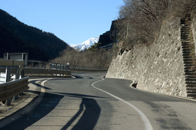 Panoramic shot of buildings against clear sky