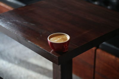 Close-up of coffee on table