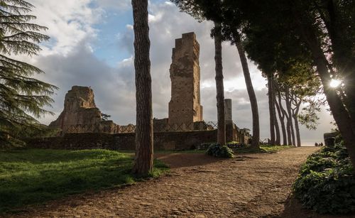 Old ruins against sky