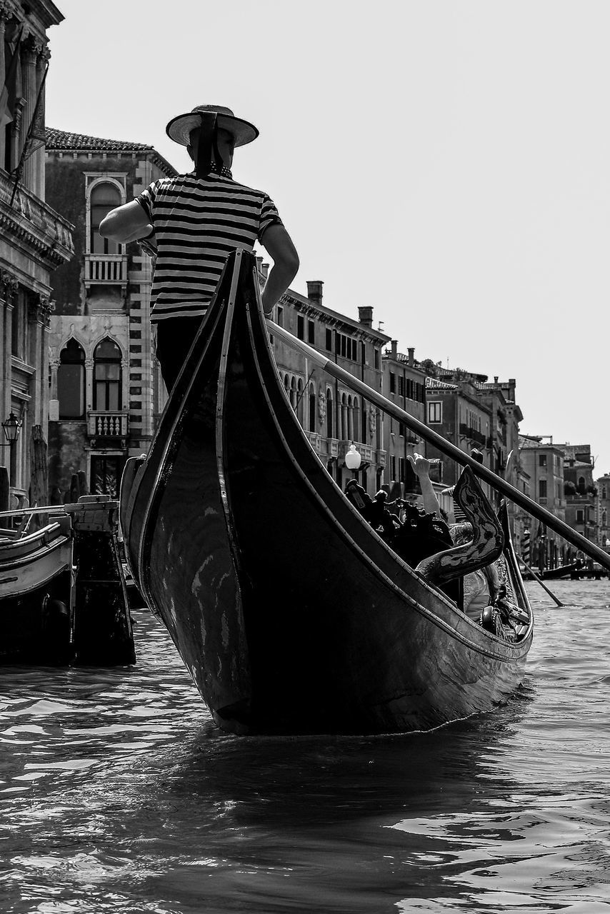 VIEW OF BOAT IN CANAL