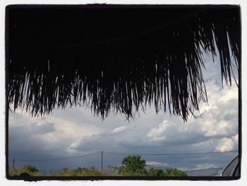 Low angle view of cloudy sky