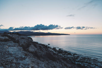 Sunrise over the coast of costa calma fuerteventura