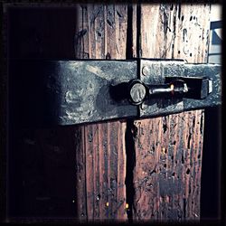 Close-up of wooden door