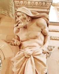 Close-up of statue in temple