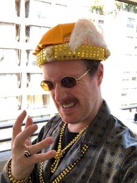 Portrait of smiling young man wearing sunglasses