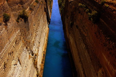 Part of sea between cliffs