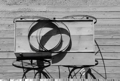 Chair on table