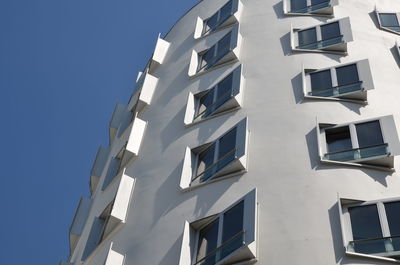 Low angle view of building against clear sky