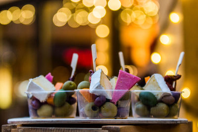 Close-up of ice cream for sale