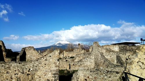 Panoramic view of castle against sky