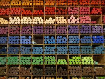 Full frame shot of multi colored candies