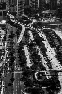 High angle view of cityscape