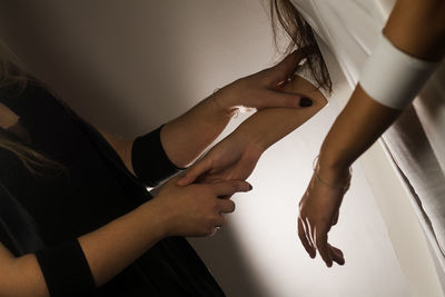 Low section of people