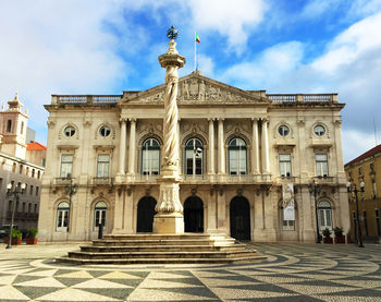 Facade of historic building