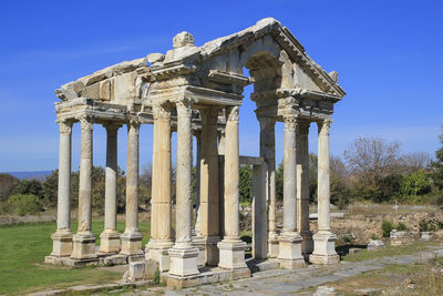 Exterior of temple against sky