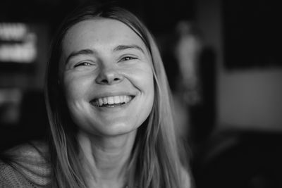 Portrait of smiling young woman