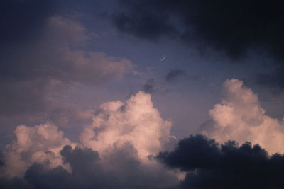 Low angle view of clouds in sky