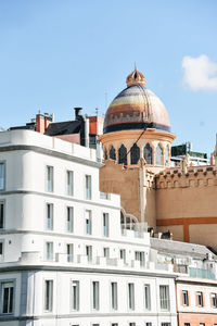 Building against sky in city