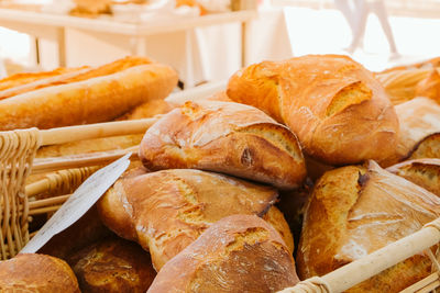 Close-up of food on table