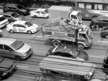 Cars parked in parking lot