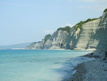 Scenic view of sea against sky