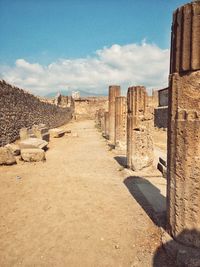 Old ruins against sky