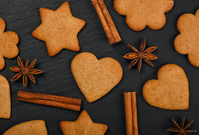 Directly above shot of cookies