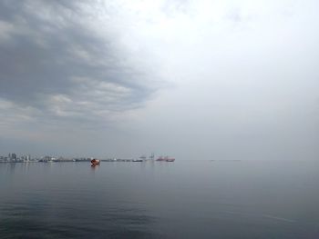 Scenic view of sea against sky