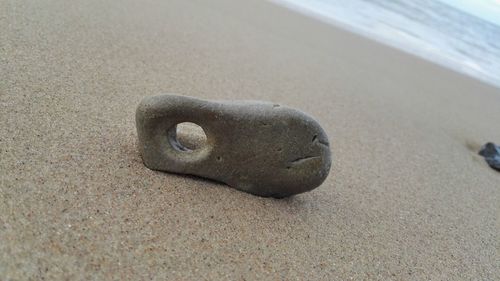 Close-up of sand on beach