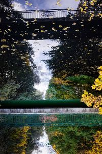 Footbridge over river