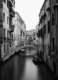 View of canal along buildings