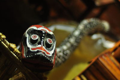 Close-up of toy statue