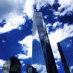 Low angle view of modern office building