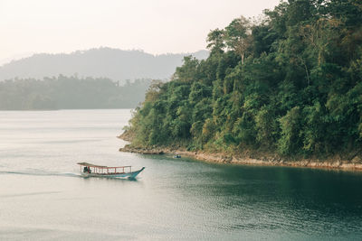 Scenic view of river against sky