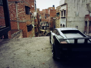 Street scene with buildings in background