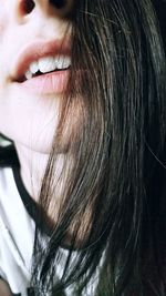 Close-up of young woman