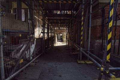Corridor of abandoned building