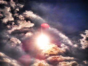 Low angle view of cloudy sky