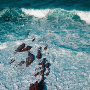 Aerial view of seascape