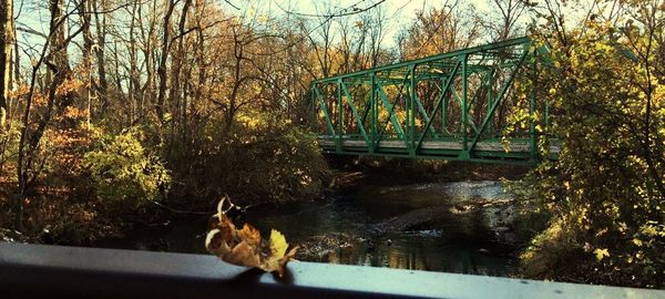 Footbridge over river