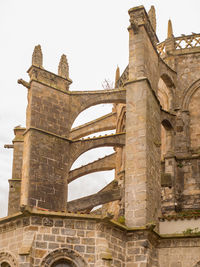 Low angle view of old temple