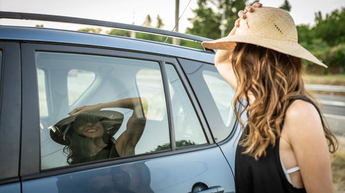 Woman in hat