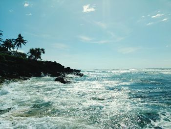 Scenic view of sea against sky