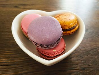 Close-up of cake on table