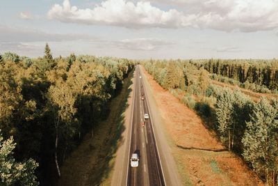 Panoramic view of road against sky