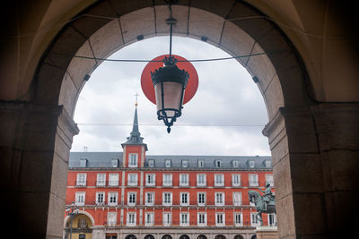 Low angle view of buildings against sky